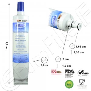 Filtro Acqua per Frigorifero WHIRLPOOL WF014K KDF Fluid Treatment